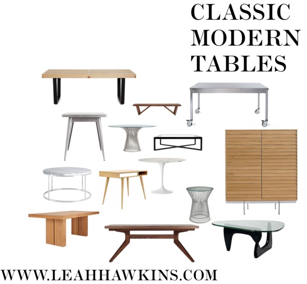 Classic Modern Tables
