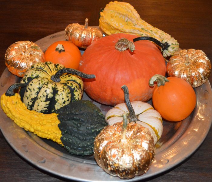 Gold Leaf Pumpkins