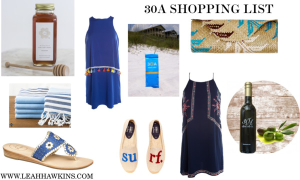 30a Shopping List