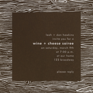 Wine and Cheese Soiree Invitation