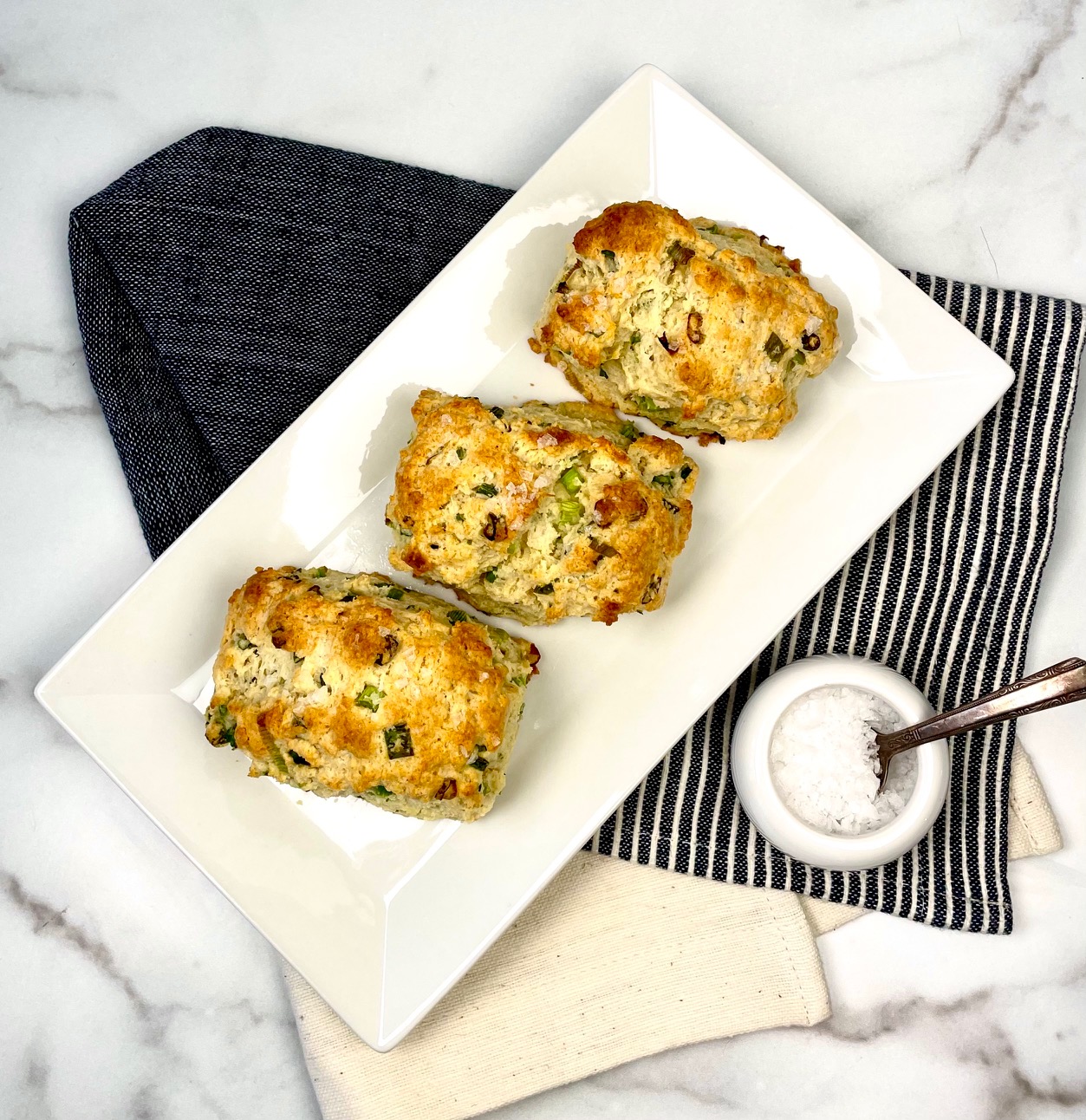 Sour Cream and Scallion Biscuits - Leah Hawkins