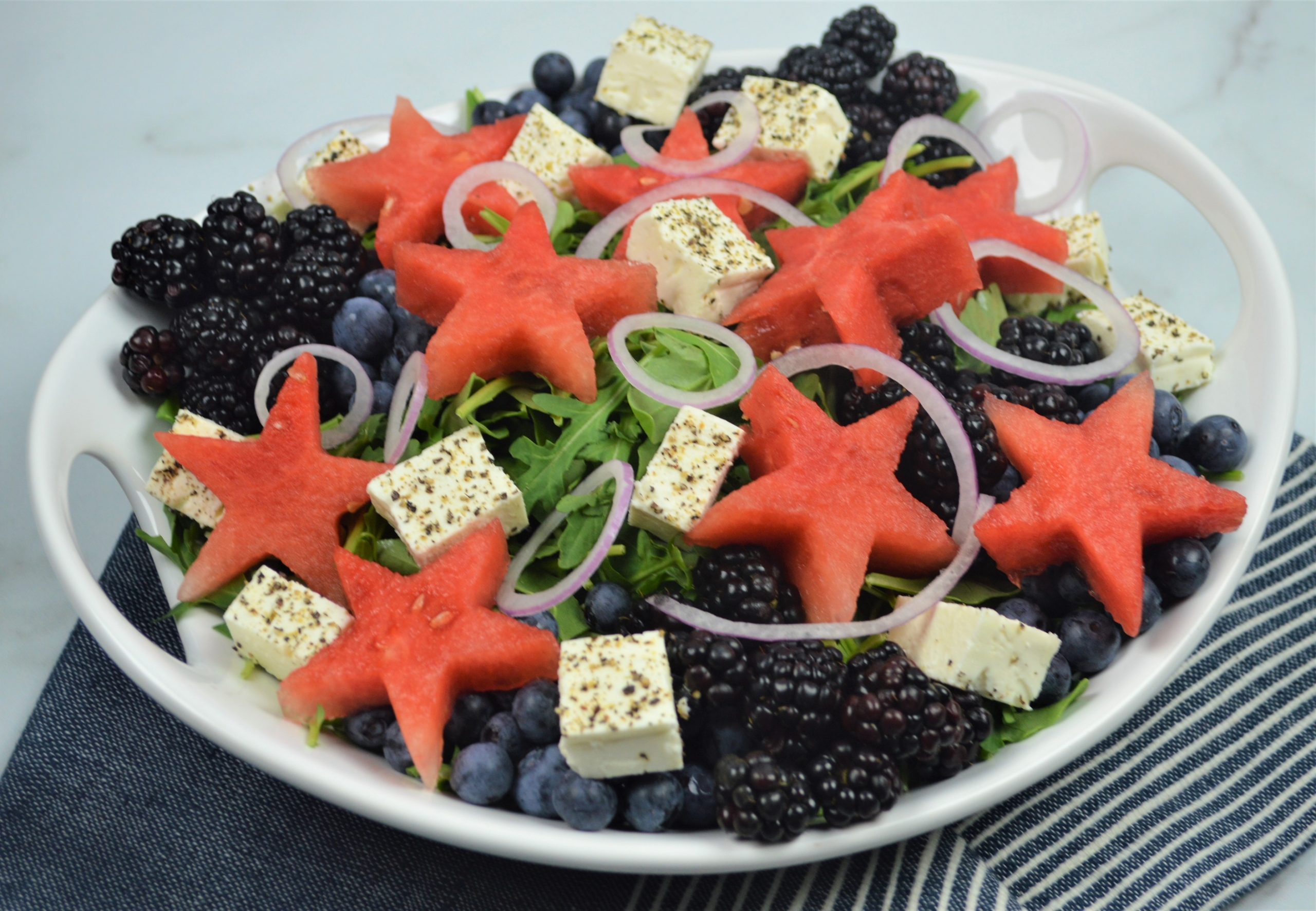 Festive Watermelon Berry Salad